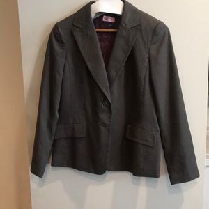 Grey and maroon blazer